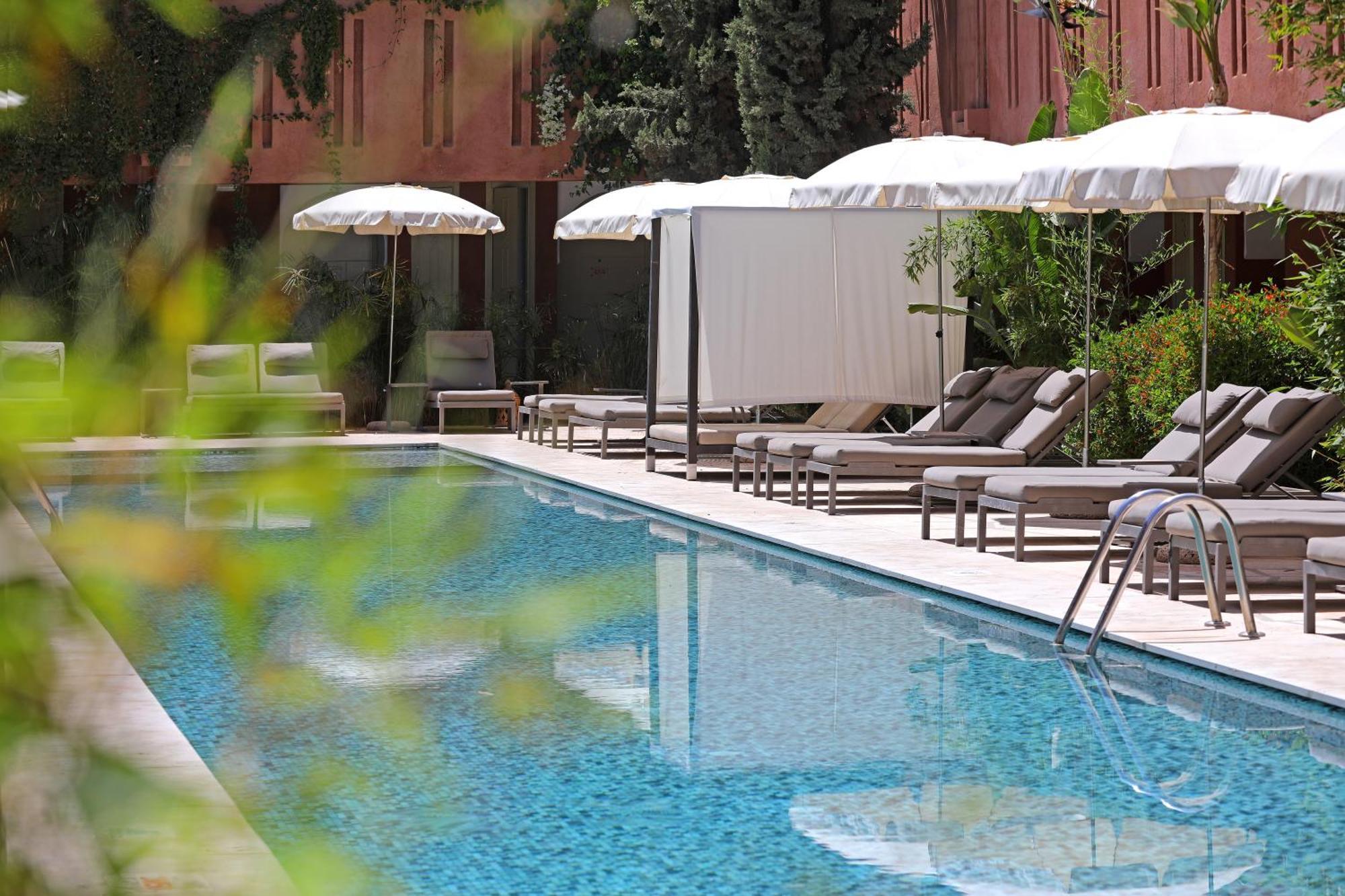 Hotel Kenzi Club Agdal Medina Lahebichate Exterior foto The swimming pool at the hotel